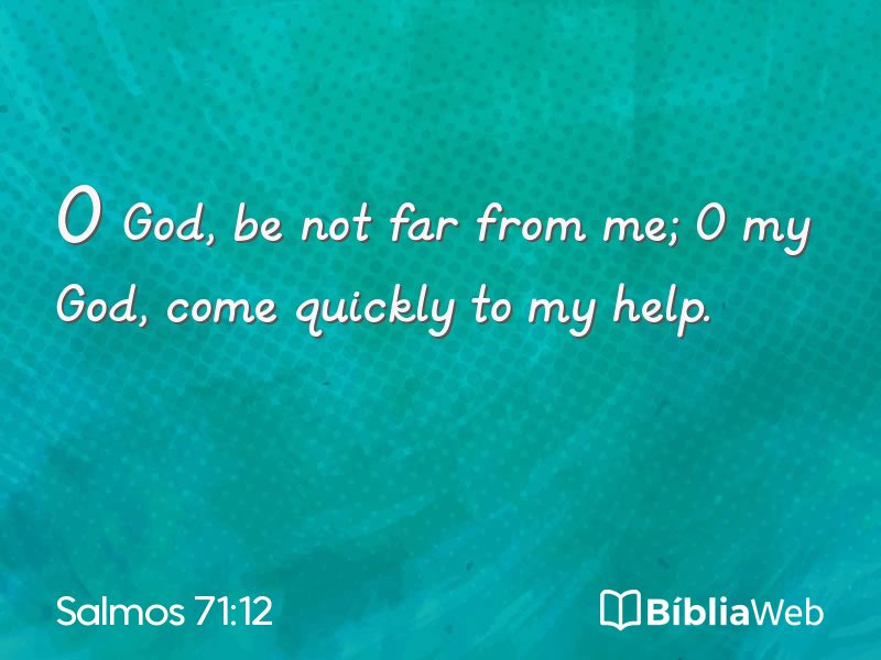 Salmos 71:12 em imagem para compartilhar