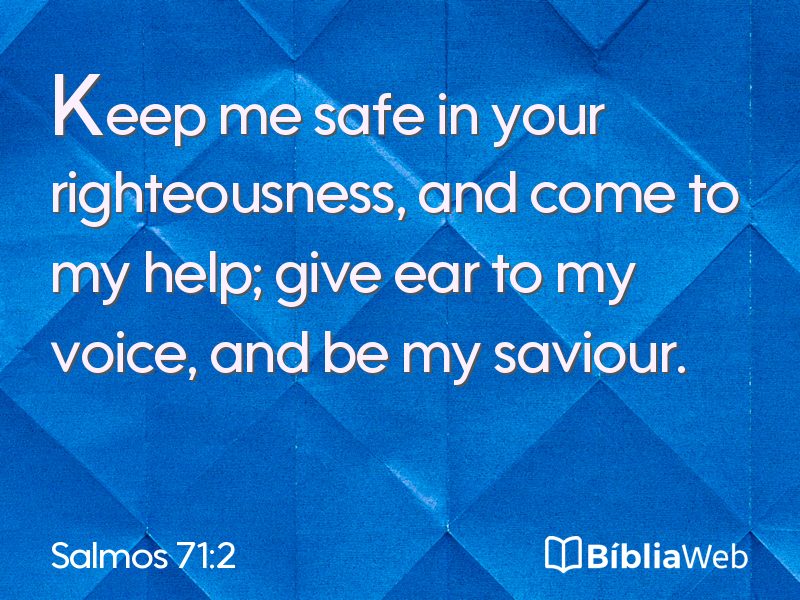 Salmos 71:2 em imagem para compartilhar
