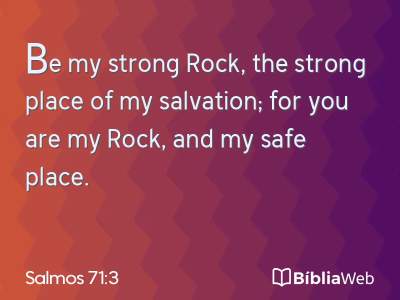 Salmos 71:3 em imagem para compartilhar