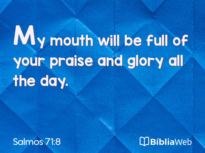 Salmos 71:8 em imagem para compartilhar