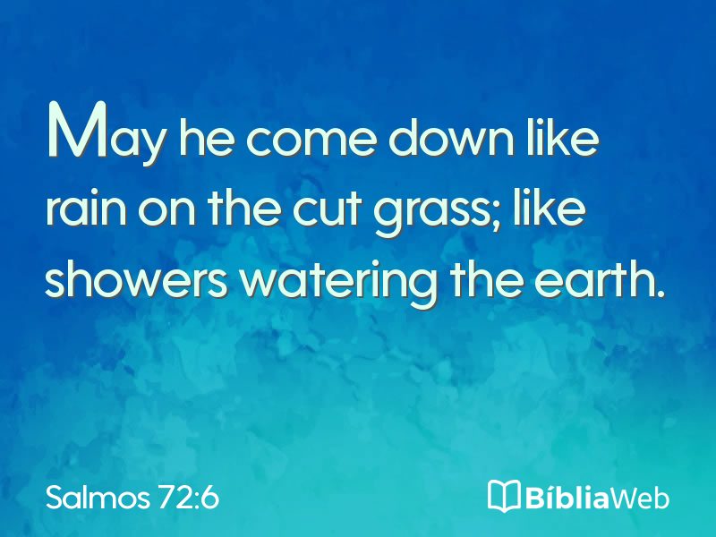 Salmos 72:6 em imagem para compartilhar