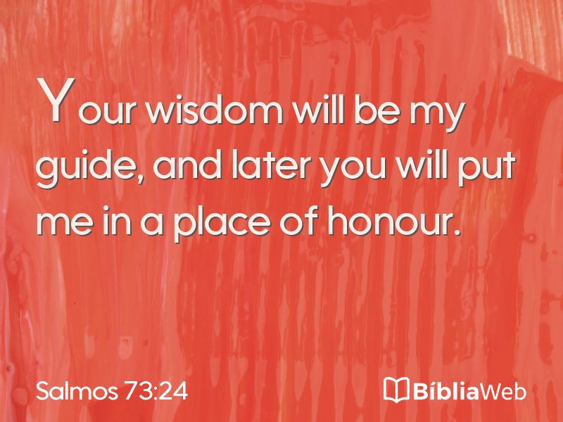 Salmos 73:24 em imagem para compartilhar