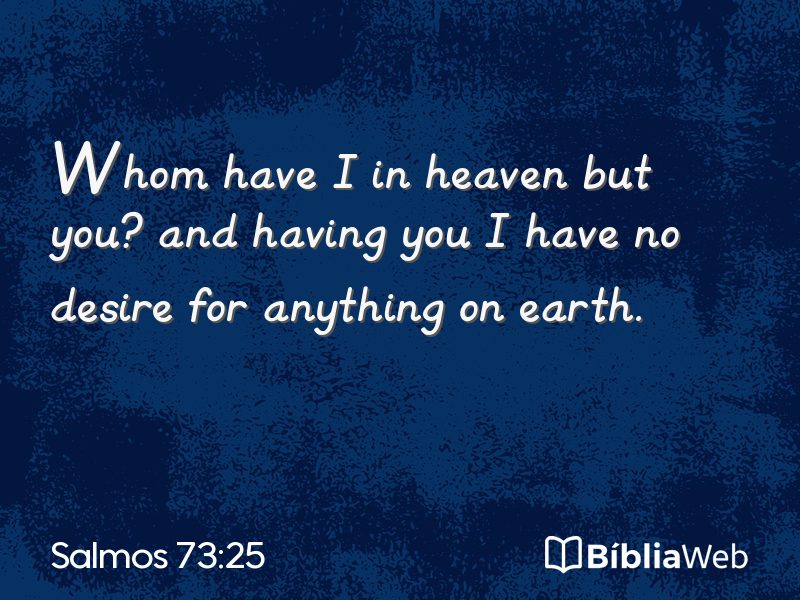 Salmos 73:25 em imagem para compartilhar