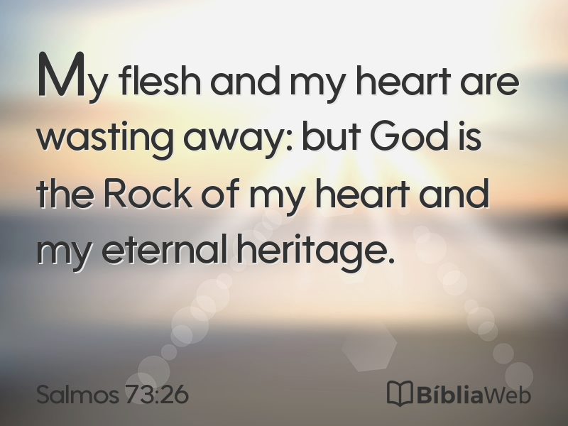 Salmos 73:26 em imagem para compartilhar