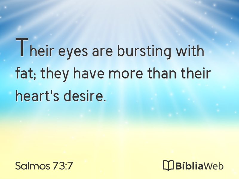Salmos 73:7 em imagem para compartilhar