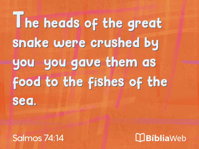 Salmos 74:14 em imagem para compartilhar