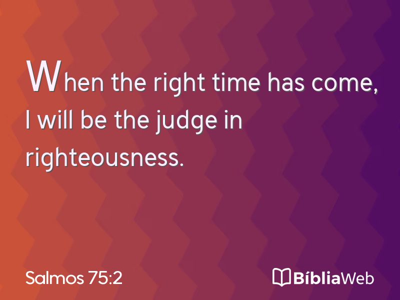 Salmos 75:2 em imagem para compartilhar