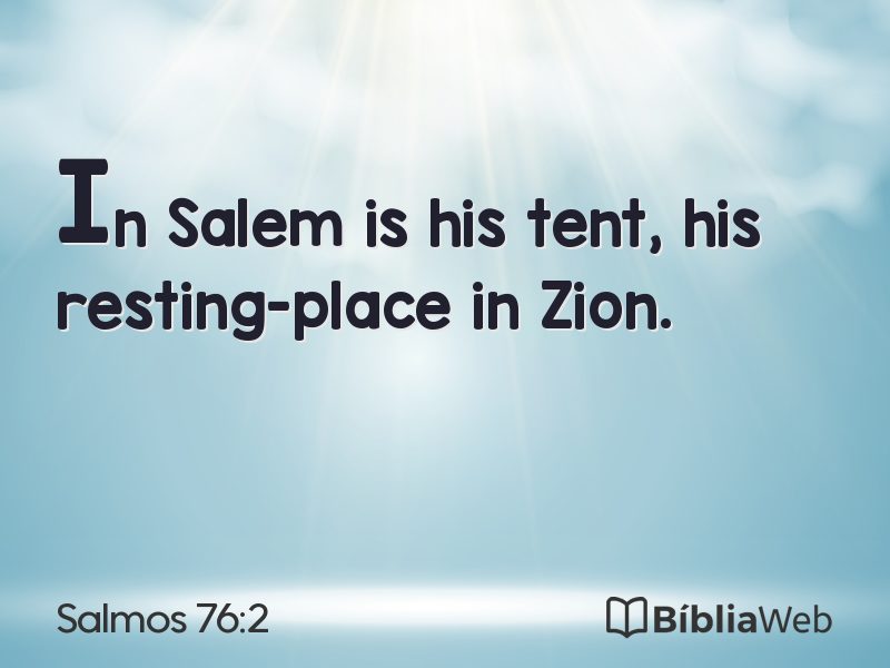 Salmos 76:2 em imagem para compartilhar