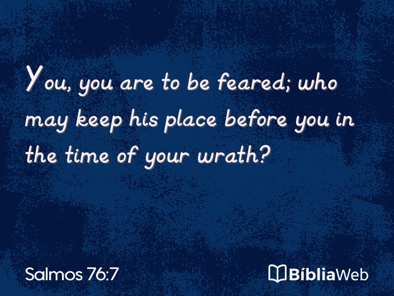 Salmos 76:7 em imagem para compartilhar