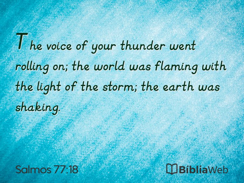 Salmos 77:18 em imagem para compartilhar