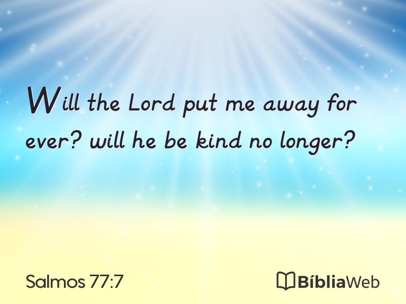 Salmos 77:7 em imagem para compartilhar