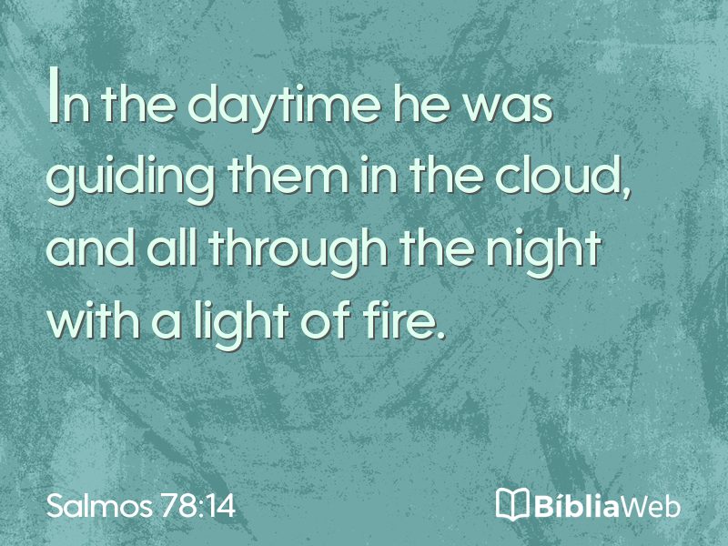 Salmos 78:14 em imagem para compartilhar