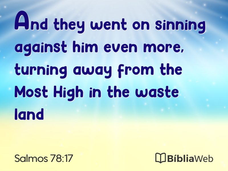 Salmos 78:17 em imagem para compartilhar