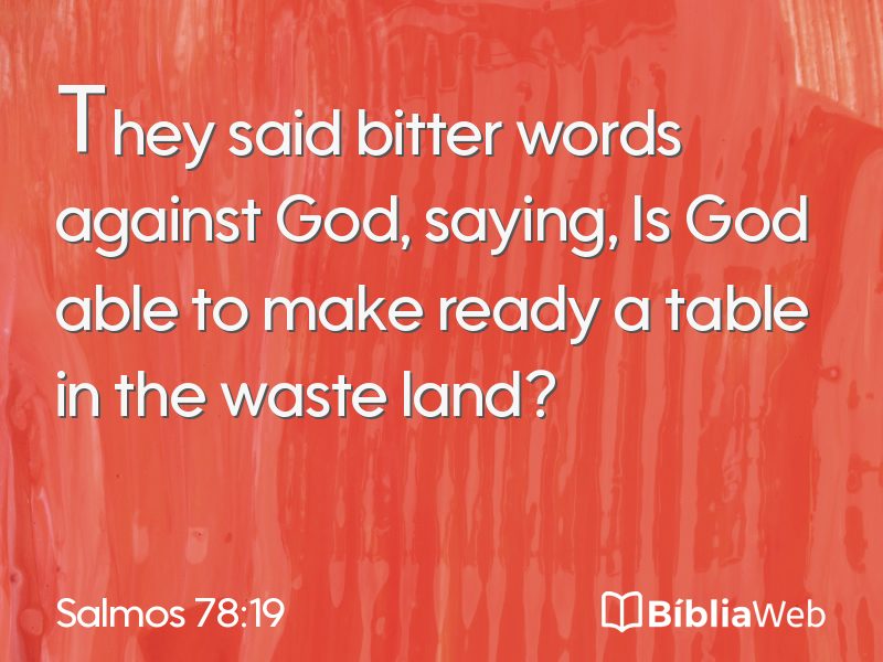 Salmos 78:19 em imagem para compartilhar