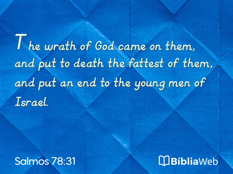 Salmos 78:31 em imagem para compartilhar