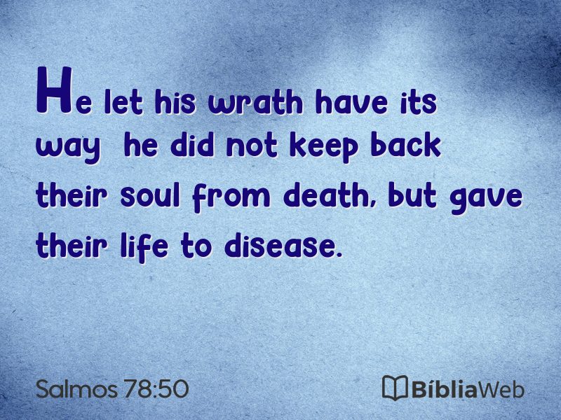 Salmos 78:50 em imagem para compartilhar