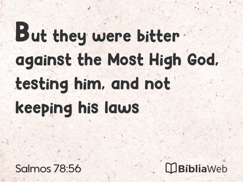 Salmos 78:56 em imagem para compartilhar