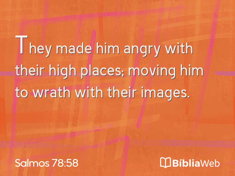 Salmos 78:58 em imagem para compartilhar