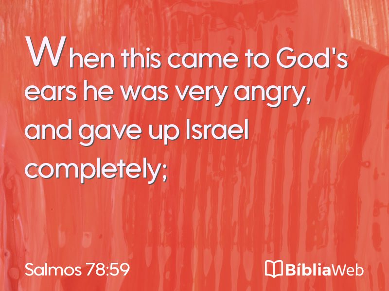Salmos 78:59 em imagem para compartilhar