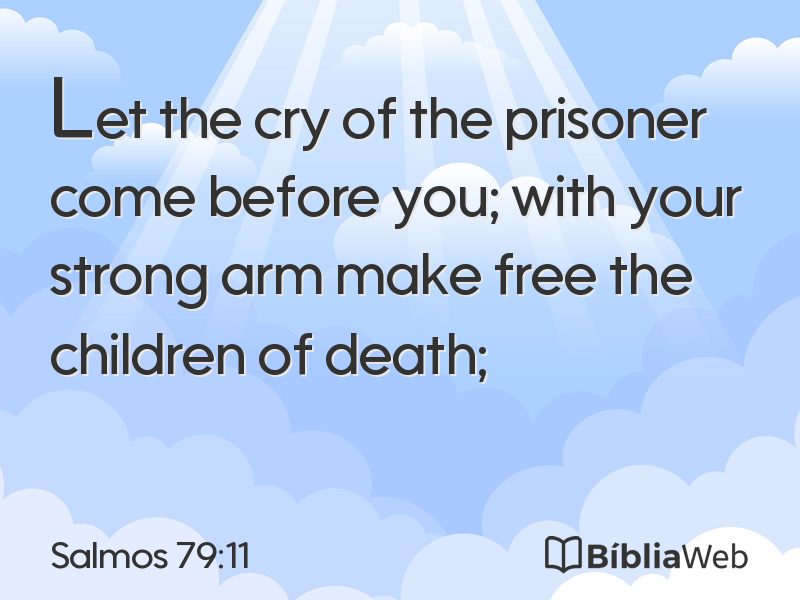 Salmos 79:11 em imagem para compartilhar