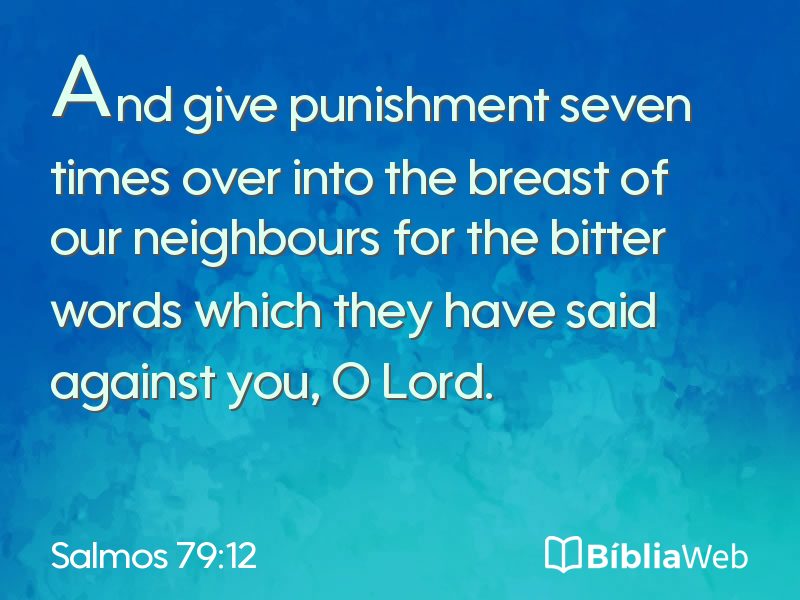 Salmos 79:12 em imagem para compartilhar