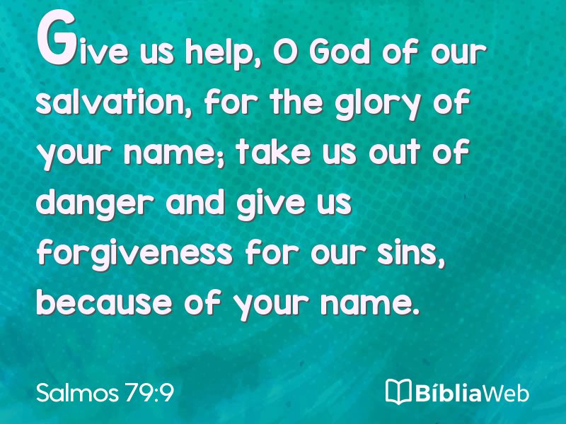 Salmos 79:9 em imagem para compartilhar