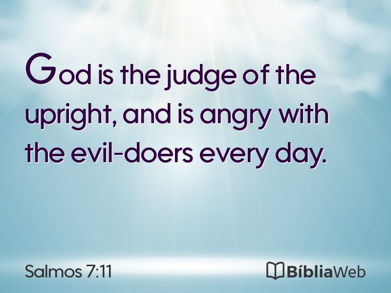 Salmos 7:11 em imagem para compartilhar