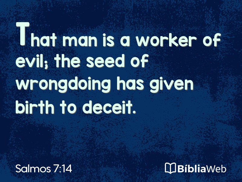 Salmos 7:14 em imagem para compartilhar