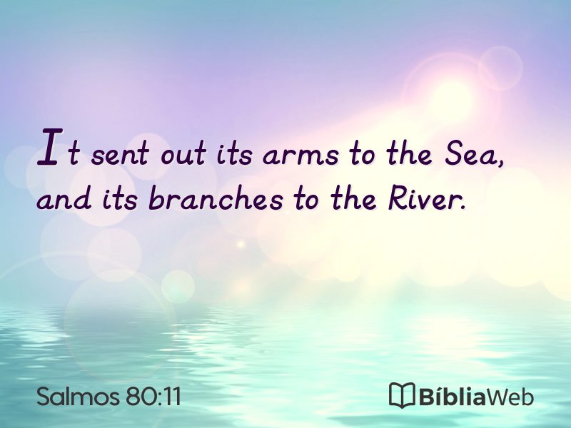 Salmos 80:11 em imagem para compartilhar