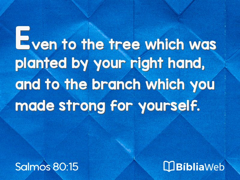 Salmos 80:15 em imagem para compartilhar
