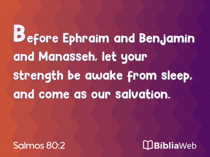 Salmos 80:2 em imagem para compartilhar