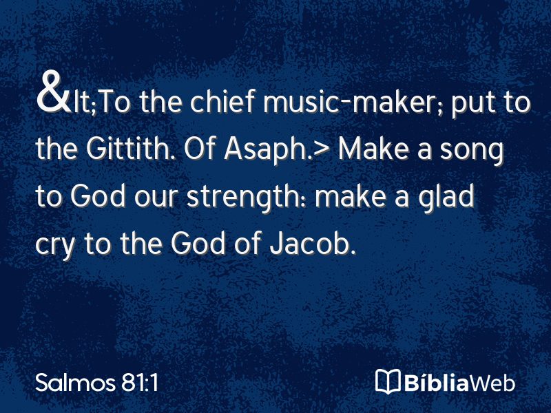 Salmos 81:1 em imagem para compartilhar