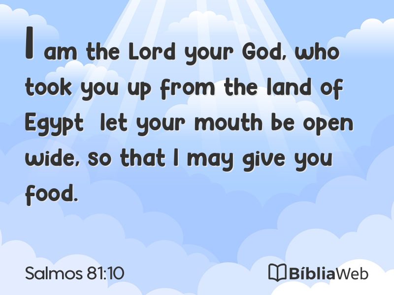 Salmos 81:10 em imagem para compartilhar