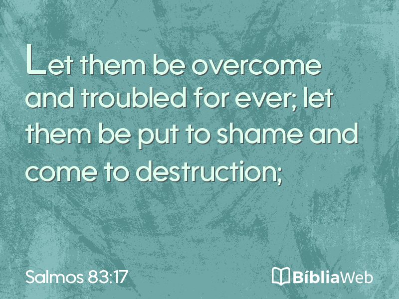 Salmos 83:17 em imagem para compartilhar