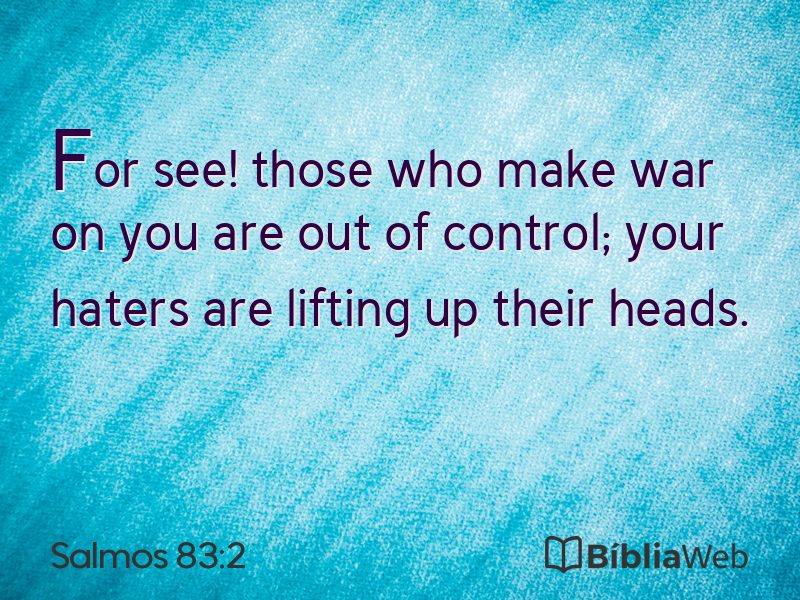 Salmos 83:2 em imagem para compartilhar