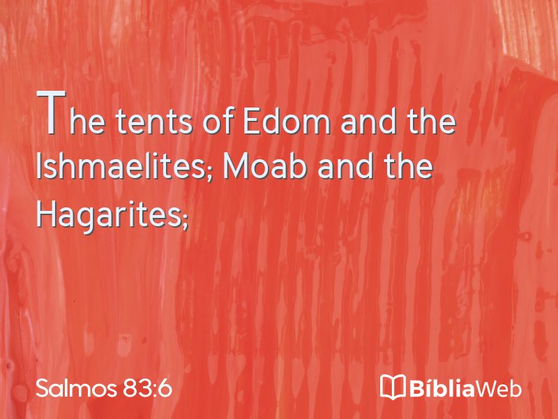 Salmos 83:6 em imagem para compartilhar