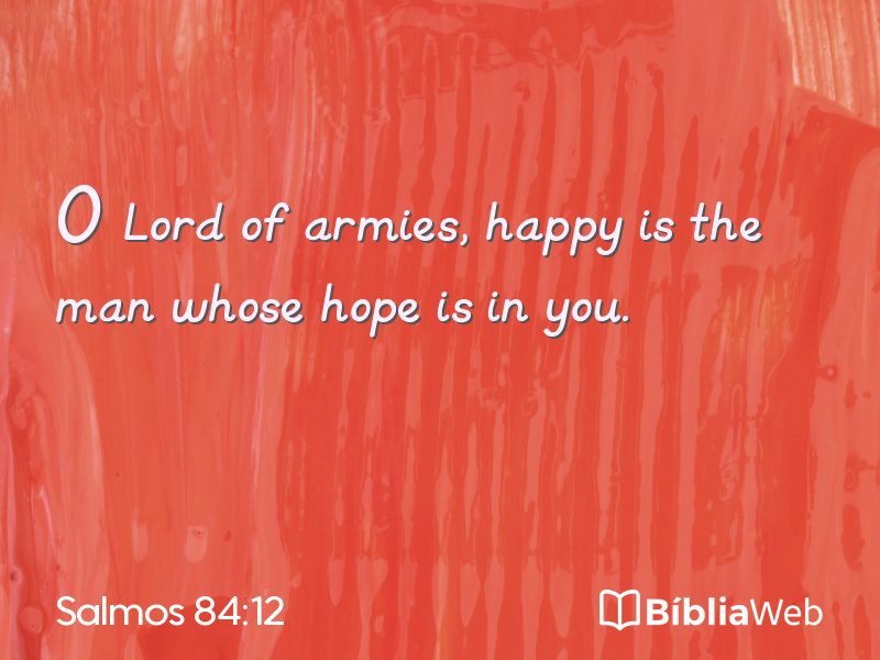 Salmos 84:12 em imagem para compartilhar