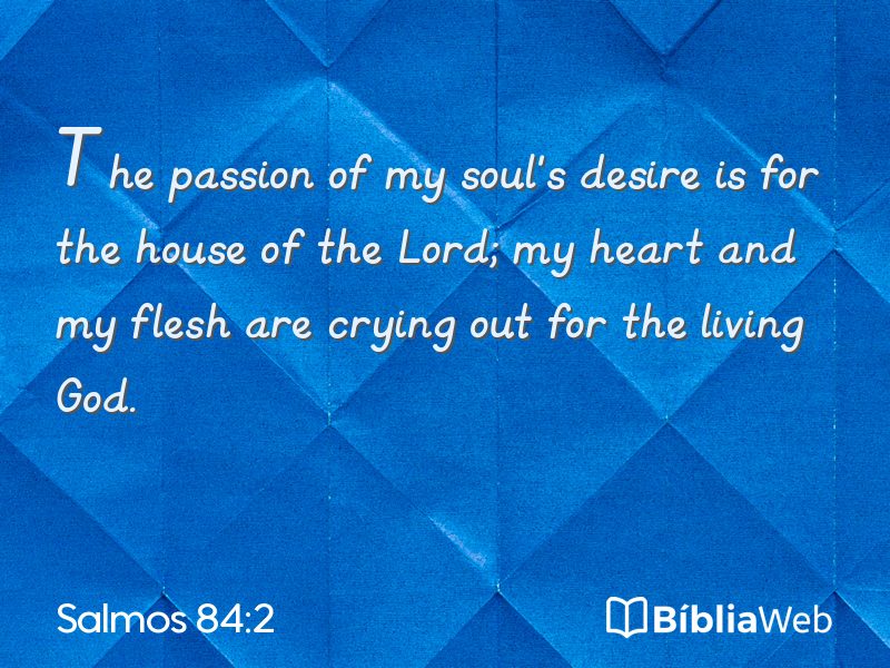 Salmos 84:2 em imagem para compartilhar
