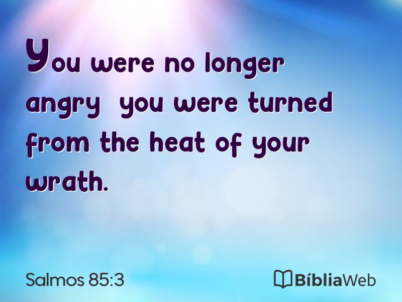 Salmos 85:3 em imagem para compartilhar