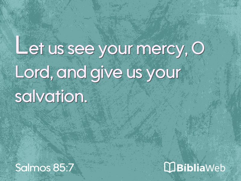 Salmos 85:7 em imagem para compartilhar