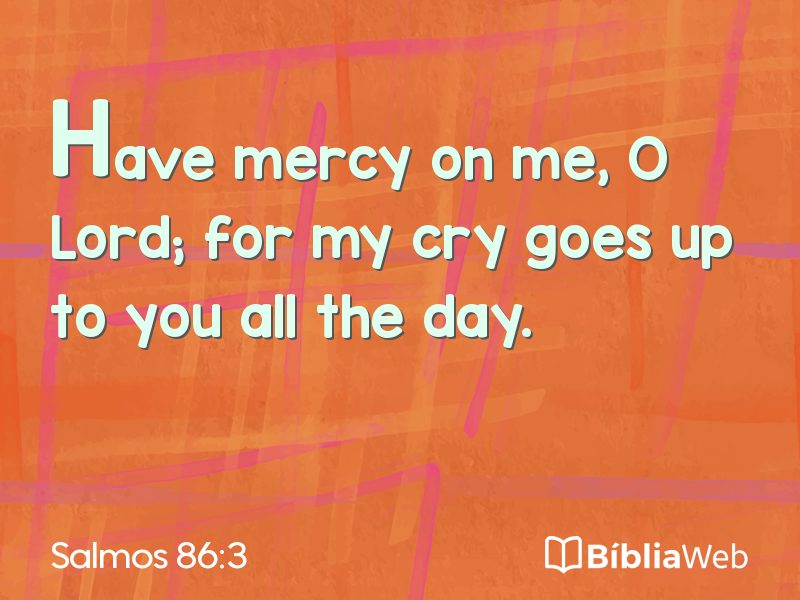 Salmos 86:3 em imagem para compartilhar
