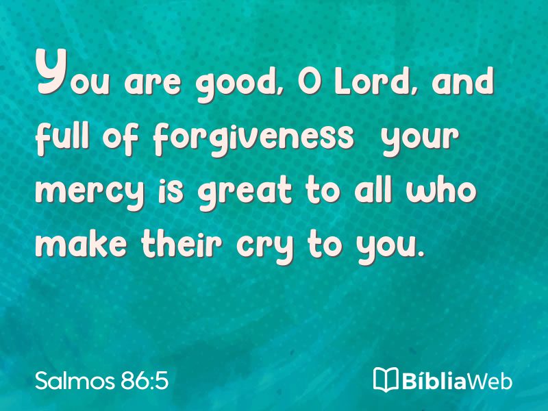 Salmos 86:5 em imagem para compartilhar