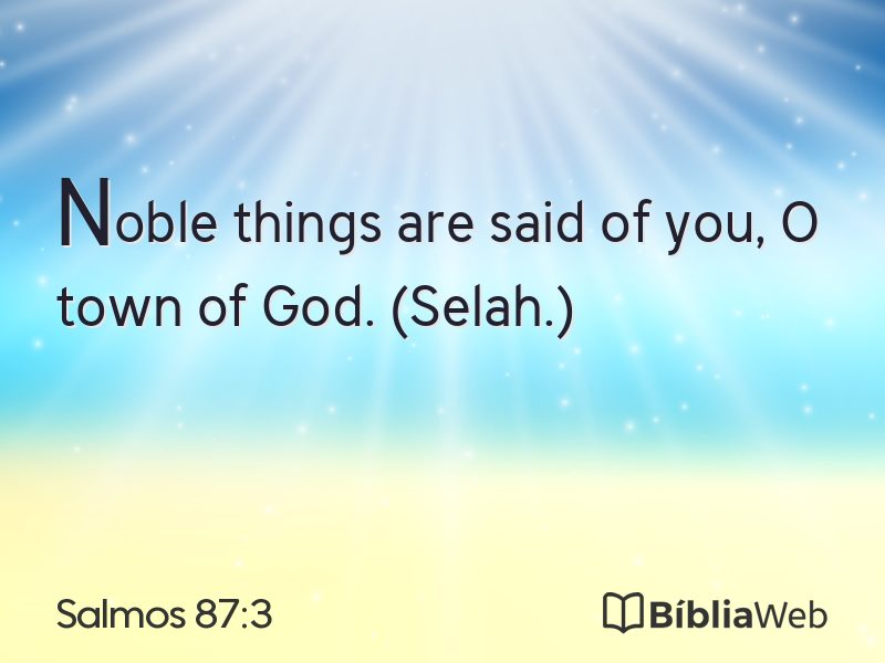 Salmos 87:3 em imagem para compartilhar