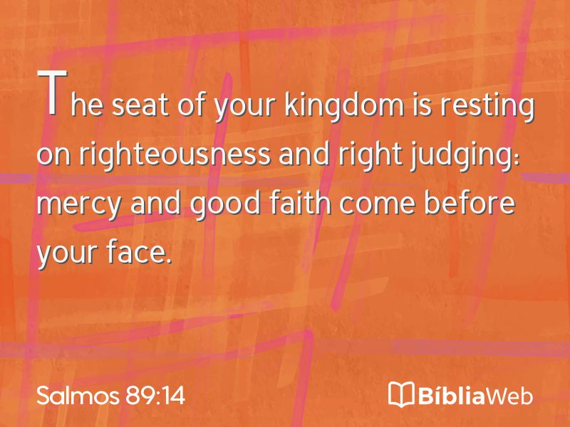 Salmos 89:14 em imagem para compartilhar