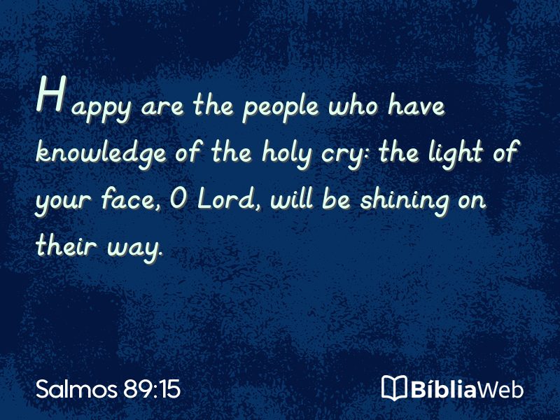 Salmos 89:15 em imagem para compartilhar