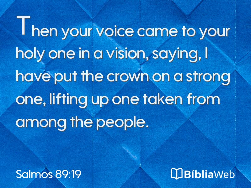 Salmos 89:19 em imagem para compartilhar