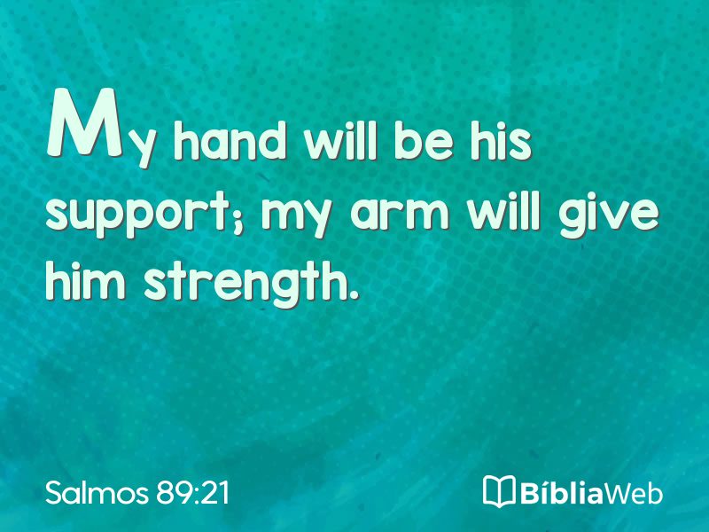 Salmos 89:21 em imagem para compartilhar