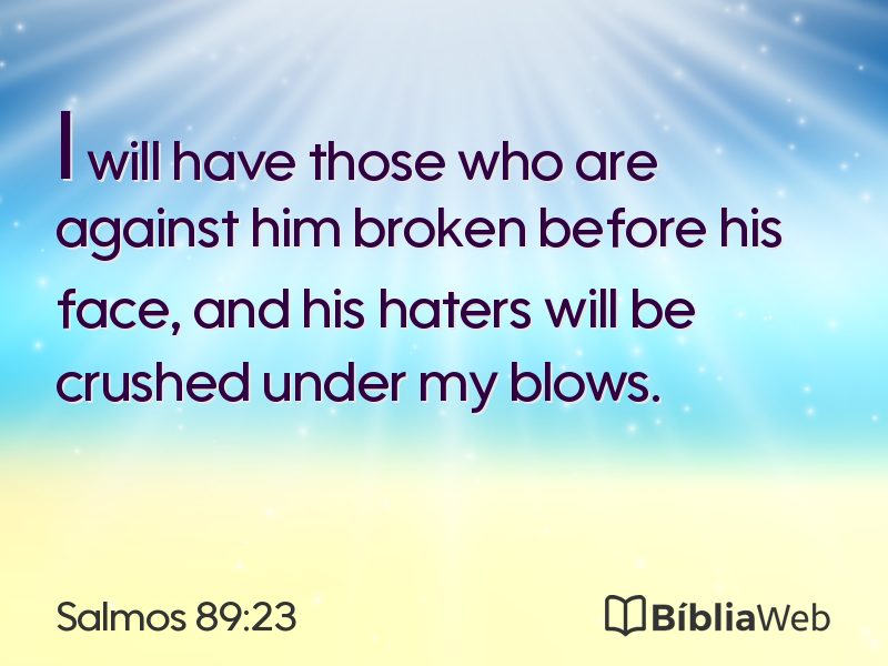 Salmos 89:23 em imagem para compartilhar