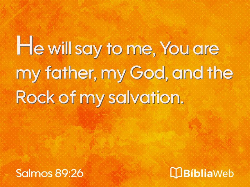 Salmos 89:26 em imagem para compartilhar