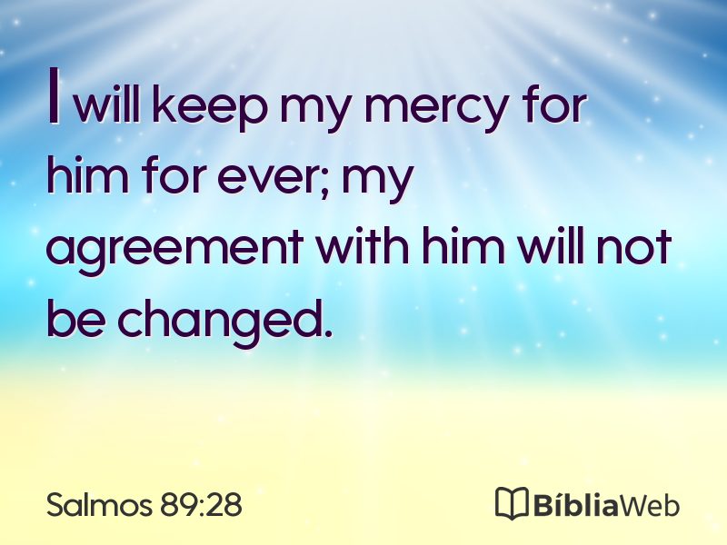 Salmos 89:28 em imagem para compartilhar
